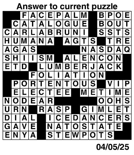 Answers to Previous Crossword